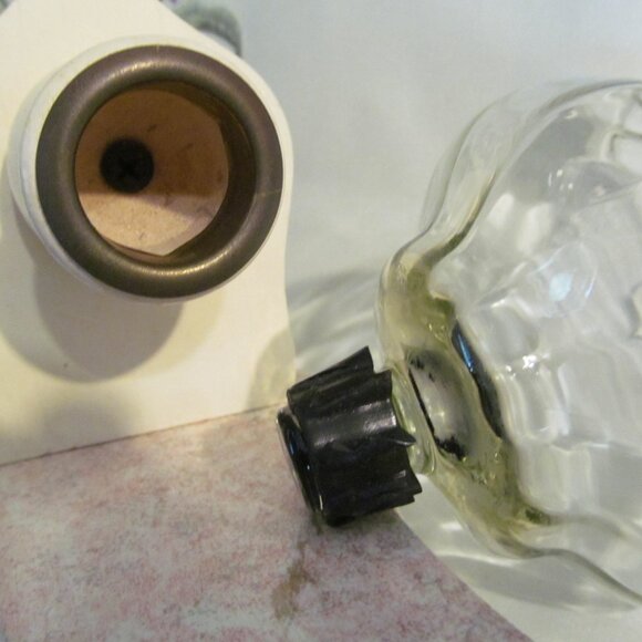 Home Interiors Sconce Ruffled Edge Glass Candle Holder Mirrored Pink Marble Look - Picture 14 of 16